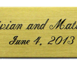 Large Rectangle Nameplate with 2 Holes and Screws