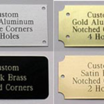 Custom Size Rectangular Nameplates