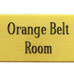 Rectangular Screw-On Door/Name Plate (1 1/4" x 3")