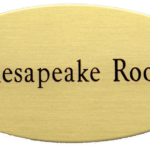 Large Screw-On Oval Door/Name Plate (2 1/4" x 4 1/2")