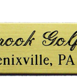 Medium Self-Adhesive Ornamental Satin Brass (5/8" x 3 1/2")