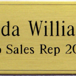 Large Notched Corner Adhesive with Decorative Lines (1-1/4" x 2-1/2")