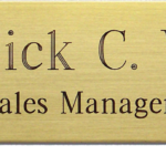 Large Screw-On Rectangular Door Plate (2" x 8")