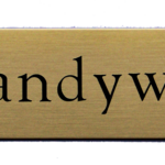 Large Ornamental Stall Plate (1 7/8" x 8")