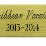 Large/LONG Rectangle Nameplate with 2 Holes & Screws