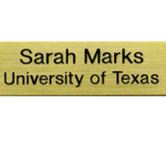 Small Nameplates with 2 Holes & Screws